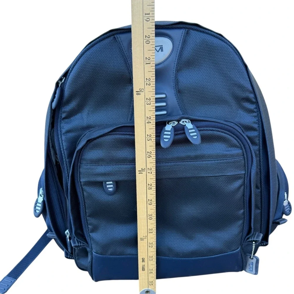 Tumi T-Tech‎ Laptop Backpack Navy Blue Ballistic Nylon Commuter Bag 522MB